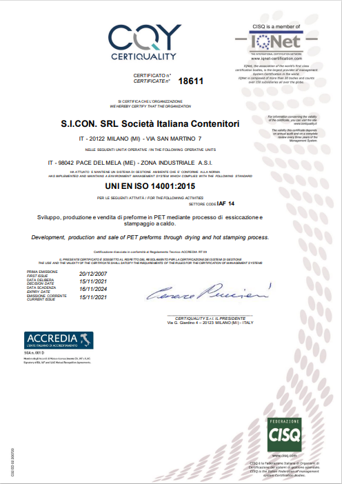 UNI EN ISO 14001:2015